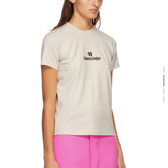 BALENCIAGA
Beige Sponsor Logo T-Shirt Size S - Picture 9 of 13